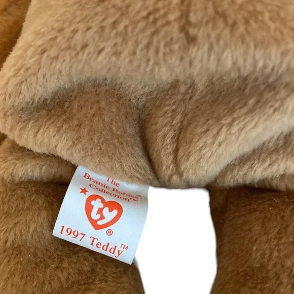 TY Vintage Beanie Baby Bear Teddy Santa - Picture 5 of 8